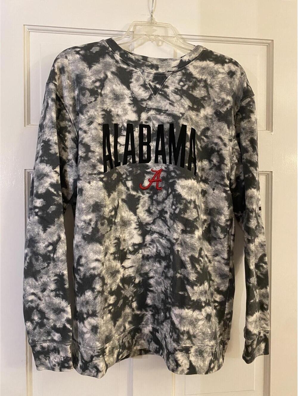 Champion Alabama Crimson Tide Sweatshirt Mens Large Black/White Crewnk Pullover
